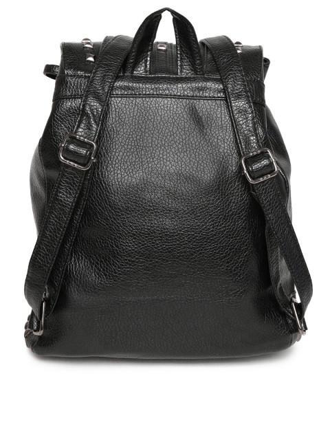 Hiveaxon Black Embellished Backpack