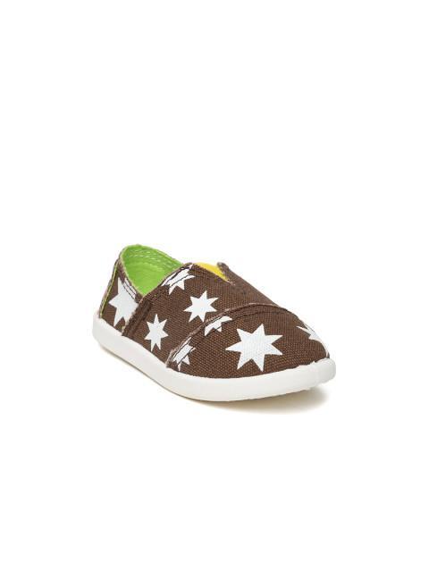 Dunsinky Brown Printed Casual Shoes