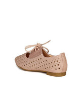 Dunsinky Rose Gold-Toned Cut-Out Casual Shoes