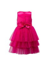 Branyork Pink Self Design Fit and Flare Dress