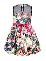 Branyork Multicoloured Printed Fit and Flare Dress