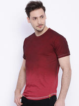 Daneaxon Maroon Ombre T-shirt