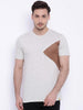 Daneaxon Cream Round Neck T-shirt