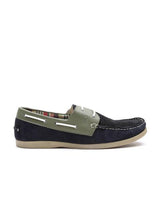 Fastalas Black & Navy Colourblocked Suede Casual Shoes