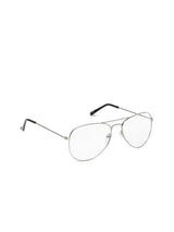 Clear Unisex Aviator Sunglasses