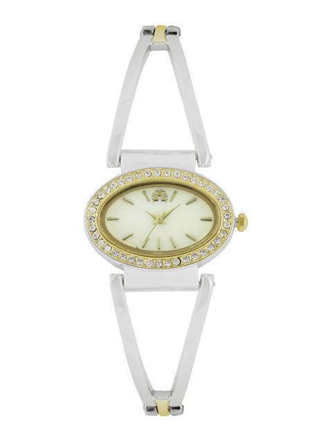 Arumkick Gold-Toned Embellished Analogue Watch