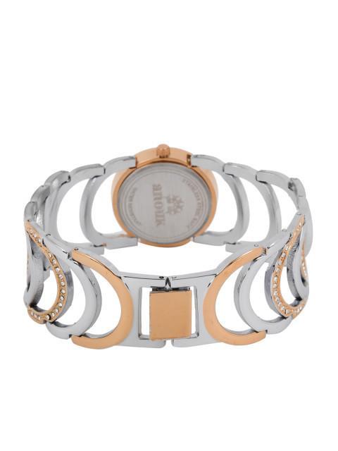 Arumkick Brown Embellished Analogue Watch