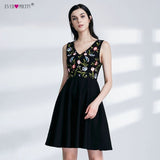 Navy Blue Cocktail Dresses Ever Pretty 6113 Cute Women 2018 Sleeveless Short Vestidos Plus Size Sexy Homecoming Cocktail Dresses