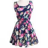 USA SIZE Summer bottom skirt Sleeveless printed